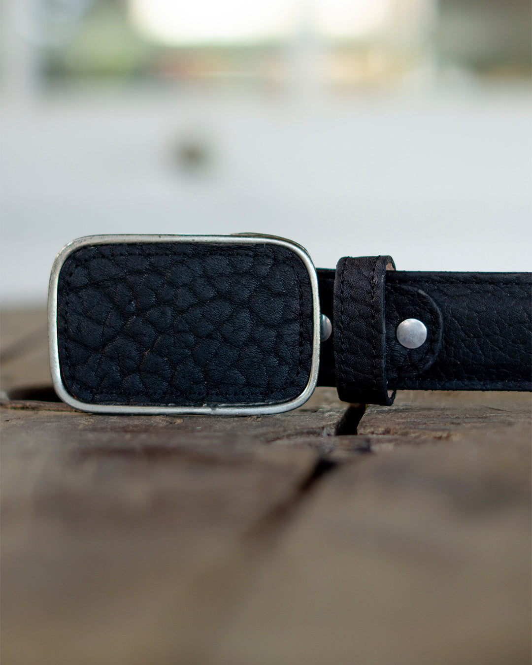 CINTURÓN CUELLO DE TORO - NEGRO