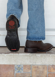 Combo Botines y Cinto Criollo Tabaco